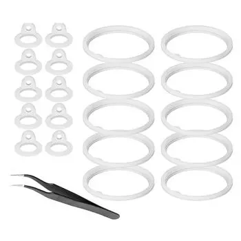 21PCS Water Bottle Lid Gasket Replacement Silicone Seal Rings Water Bottle Silicone Rings for Spout Lid in Multiple Size
