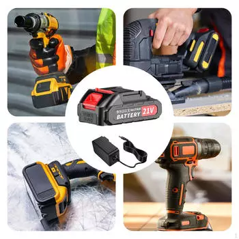 21V Lithium Battery Charger, Station Handheld Adaptative Charger Replacement 5 Battery