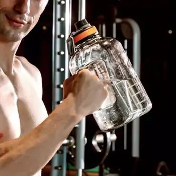 Бутылка для воды 2200 мл, герметичная, здоровая, модная, из полипропилена, кувшин для питьевой воды для офиса белый