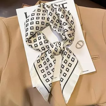 2204 Новый модный маленький квадратный шарф для тепла весной и осенью, солнцезащитный крем, шаль, шарф двойного назначения, профессиональный шарф, платок на голову 70*70cm