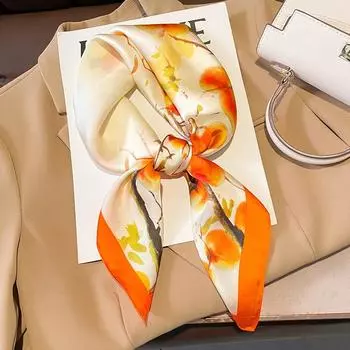 2204 Новый модный маленький квадратный шарф для тепла весной и осенью, солнцезащитный крем, шаль, шарф двойного назначения, профессиональный шарф, платок на голову 70*70cm