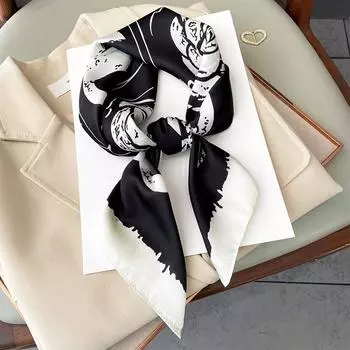 2204 Новый модный маленький квадратный шарф для тепла весной и осенью, солнцезащитный крем, шаль, шарф двойного назначения, профессиональный шарф, платок на голову 70*70CM