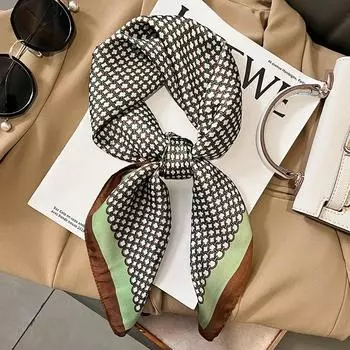 2204 Новый модный маленький квадратный шарф для тепла весной и осенью, солнцезащитный крем, шаль, шарф двойного назначения, профессиональный шарф, платок на голову 70*70cm