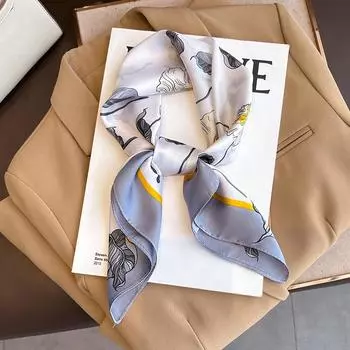 2204 Новый модный маленький квадратный шарф для тепла весной и осенью, солнцезащитный крем, шаль, шарф двойного назначения, профессиональный шарф, платок на голову 70*70cm