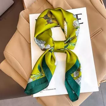 2204 Новый модный маленький квадратный шарф для тепла весной и осенью, солнцезащитный крем, шаль, шарф двойного назначения, профессиональный шарф, платок на голову 70*70cm