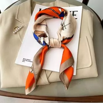 2204 Новый модный маленький квадратный шарф для тепла весной и осенью, солнцезащитный крем, шаль, шарф двойного назначения, профессиональный шарф, платок на голову 70*70CM