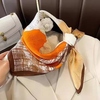 2204 Новый модный маленький квадратный шарф для тепла весной и осенью, солнцезащитный крем, шаль, шарф двойного назначения, профессиональный шарф, платок на голову 70*70CM