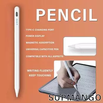 2206 для планшета IOS Anti-palm Touch Stylus с функцией беспроводной зарядки для iPad Pro 1 2 3 4 5 Air 4 5 Mini 6 чёрный