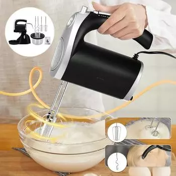 220–240 В, 500 Вт, 5 скоростей, электрическая взбивалка для яиц, взбивалка для сливок, сливки для ручного взбивания, скорость 3 л.