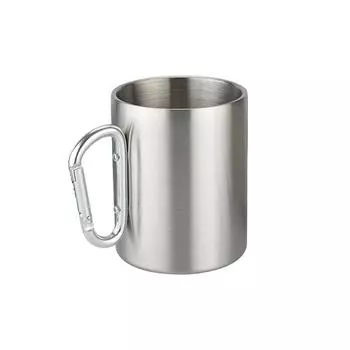 220/300 мл кемпинг путешествия чашка из нержавеющей стали карабин крюк ручка кружка для пикника 220ML