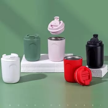 220 мл мини-кофейная чашка из нержавеющей стали, бутылка для воды, герметичная автомобильная термос, дорожная изолированная бутылка-термос, кружка