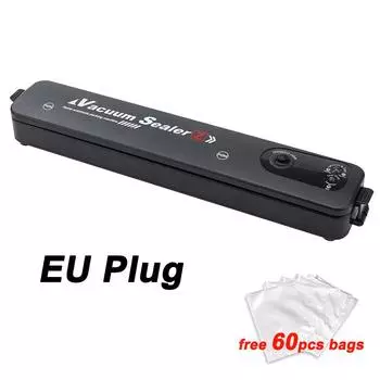 220 В/110 В пищевой вакуумный упаковщик бесплатно 10 вакуумных пакетов пластиковый упаковщик бытовой небольшой пищевой упаковки автоматический упаковщик EU plug