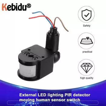 220 В 12 В автоматический инфракрасный PIR детектор движения светодиодный датчик движения настенный таймер уличный датчик 12 В выключатель света 220V