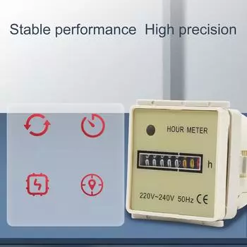 220 В-240 В электронный герметичный счетчик цифровой счетчик моточасов 220 В-240 В 50 Гц таймеры счетчик для кондиционирования воздуха