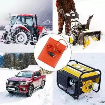 220 В 250 Вт масляный поддон двигателя поддон бак водонепроницаемый нагревательный элемент нагреваемые пластины комплекты для автомобиля внедорожник грузовик силиконовая резина изоляционная плита