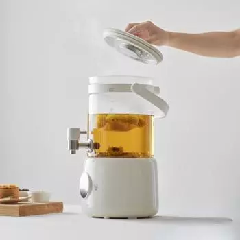 220 В 2,8 л походный фруктовый винный и цветочный чайный ковш с постоянной температурой и дозатором для чайника 220V белый