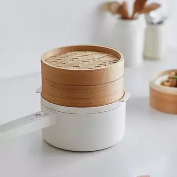 220 В 2 л электрическая машина для приготовления пищи многофункциональная пароварка бытовая сковорода 2 слоя 220V