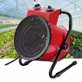 220 В 3000 Вт промышленный электрический обогреватель, вентилятор, регулируемый коммерческий теплый обогреватель, воздуходувка для мастерской, отопительные приборы для гаража