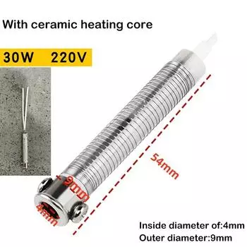 220 В 30 Вт 40 Вт 60 Вт Универсальный электрический паяльник с сердечником, сменный нагревательный элемент, сварочный инструмент, слюдяной сердечник с внешним нагревателем 30W