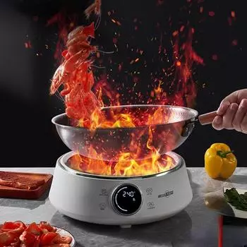 220 В 4200 Вт бытовая вогнутая электромагнитная плита 8 регулировка скорости 280 мм 220V