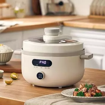 220 В 4 л бытовая электрическая скороварка рисоварка автоматическая машина для приготовления пищи Hot Pot бытовая техника мультиварка с 2 крышками 220V