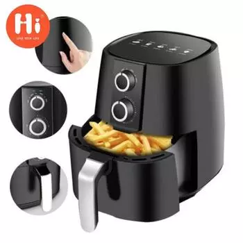220 В, 5 л, бытовая фритюрница, бытовая горячая духовка, многофункциональная автоматическая безмасляная электрическая безмасляная плита One size