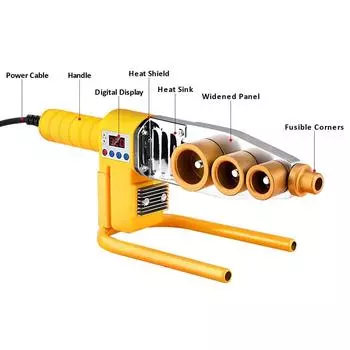 220 В 63 типа электронная машина для термоплавления труб из ППР с постоянной температурой 20-63-UK