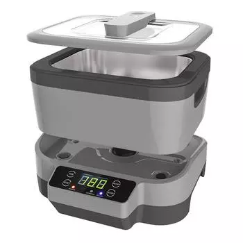 220 В цифровой ультразвуковой очиститель с ванной, корзиной, хронометром, часами, очками, ювелирными изделиями, зубными протезами, ультразвуковая волна для очистки