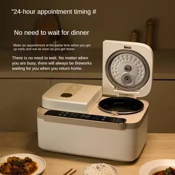 220 В Двойная внутренняя независимая рисоварка 800 Вт Антипригарная электрическая мультиварка 4 л