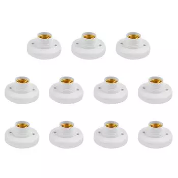 220 В E27 патрон лампы для дома, коридора, лестницы, круглая лампочка с цоколем, белый цвет