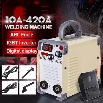 220 В мини-инвертор Tig 10-420A ручной мини-инвертор MMA постоянного тока с зажимом для сварки рабочий сварочный инвертор инструмент