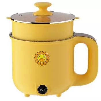 220 В Мини Рисоварка Бытовая Электрическая Автоматическая Горшок Многофункциональная Электрическая Машина Для Готовки Мульти Фритюрница жёлтый