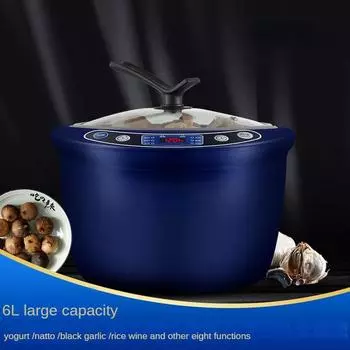 220 В многофункциональная машина для ферментации черного чеснока, бытовая, большой емкости 6 л, йогурт, натто, ферментация, фруктовое вино, кухонный комбайн