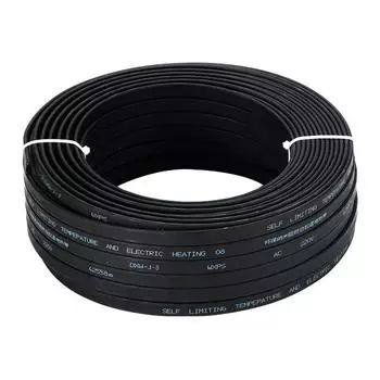 220 В нагревательный кабель для труб, тонкий и мягкий, ширина 8 мм, огнестойкость, саморегулирующийся температурный кабель для нагрева водопроводной трубы, защита от замерзания 30M