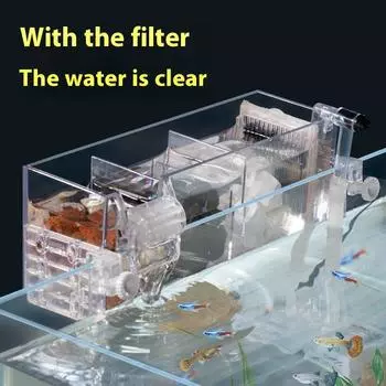 220 В настенный новый верхний фильтр настенный водопадный фильтр роликовый циркуляционный оксигенационный многослойный фильтр небольшой аквариум EU adapter 220V