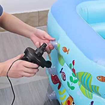 220 В переменного тока/12 В постоянного тока Электрический воздушный насос для надувных изделий Портативный воздушный насос для надувных кроватей, матрасов Автомобильный компрессор для автопринадлежностей