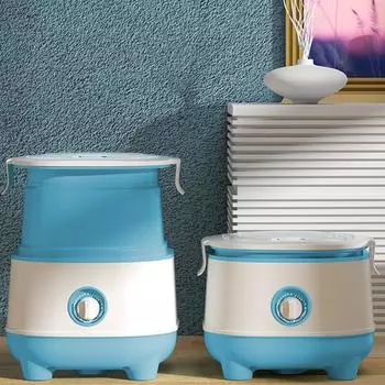 220 В складная электрическая стиральная машина для одежды Мини Портативная ультразвуковая чистка нижнего белья Полуавтоматическая стиральная машина для одежды us&220V зелёный