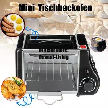 220 Вт 220 В мини-многофункциональная духовка, бытовая электрическая духовка, таймер для выпечки, сухофрукты, барбекю, хлеб, пицца, кухонная машина
