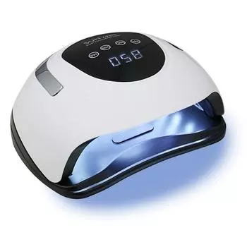 220 Вт SUN X9 MAX UV светодиодная лампа для сушки ногтей с автоматическим датчиком, ЖК-дисплей, 57 светодиодная лампа для сушки ногтей для геля для маникюра белый