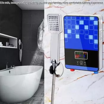 220V 6500W Tankless мгновенный электрический нагреватель горячей воды для домашнего душа в ванной комнате
