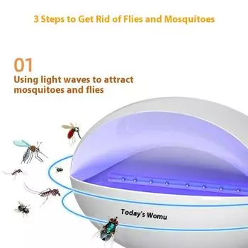 220v Womu мухобойка лампа коммерческая мухобойка лампа ресторан отель домашний мухобойка белый