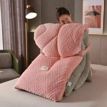 220x240 5 кг супер теплое одеяло из овечьей шерсти зимнее утолщенное хлопковое одеяло теплое хлопковое двухстороннее бархатное мягкое очень большое одеяло 150x200cm 2.5kg