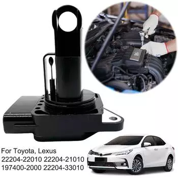 22204-22010 Расходомер воздуха Датчик массового расхода воздуха Датчик массового расхода воздуха Замена для Toyota для Lexus Scion DENSO чёрный