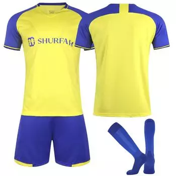 2223 Джерси Аль-Наср ФК Детский комплект футбольного тренировочного костюма 16 жёлтый