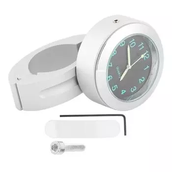 2225 мм мотоциклетные часы с креплением на руль универсальные водонепроницаемые встроенные часы серебряный