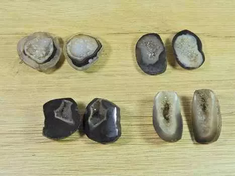 225Cts.Solar Druzy Bowl Pair Fancy Pair 4Pcs Cabochon Loose Gemstone 20-26MM RQ-2839