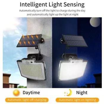 228 светодиодов уличные солнечные светильники светодиодный настенный светильник Foco с питанием от солнечного света датчик движения пульт дистанционного управления садовое уличное охранное освещение