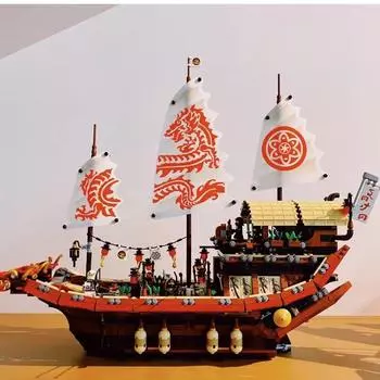 2295 шт., строительные блоки The Big Destiny s Bounty, кирпичи, игрушки для детей, подарки на день рождения, Рождество, совместимые 70618 06057