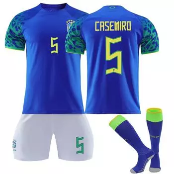 22/23 Бразилия, выездные футбольные майки, шорты, комплект носков, новый сезон, шорты, носки, размеры для взрослых, одежда L армия зеленый