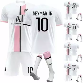 22/23 выездной комплект футболки «Пари Сен-Жермен» детский футбольный тренировочный комплект 16 чёрный